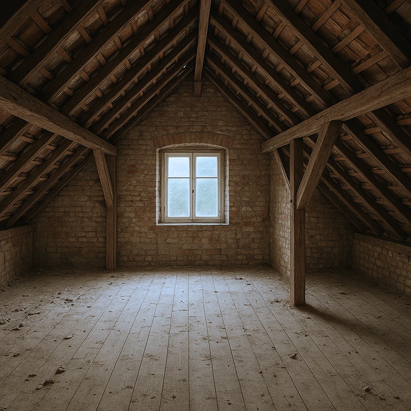 Sanierung Dachgeschoss - Vorher